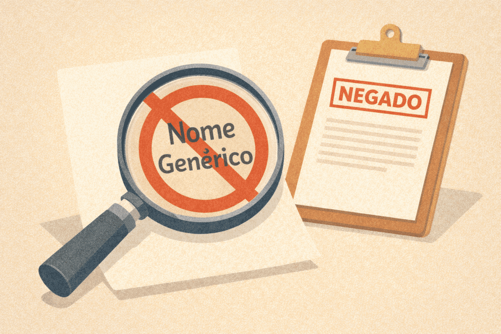 O PERIGO DOS NOMES GENÉRICOS: POR QUE O INPI PODE NEGAR SEU REGISTRO
