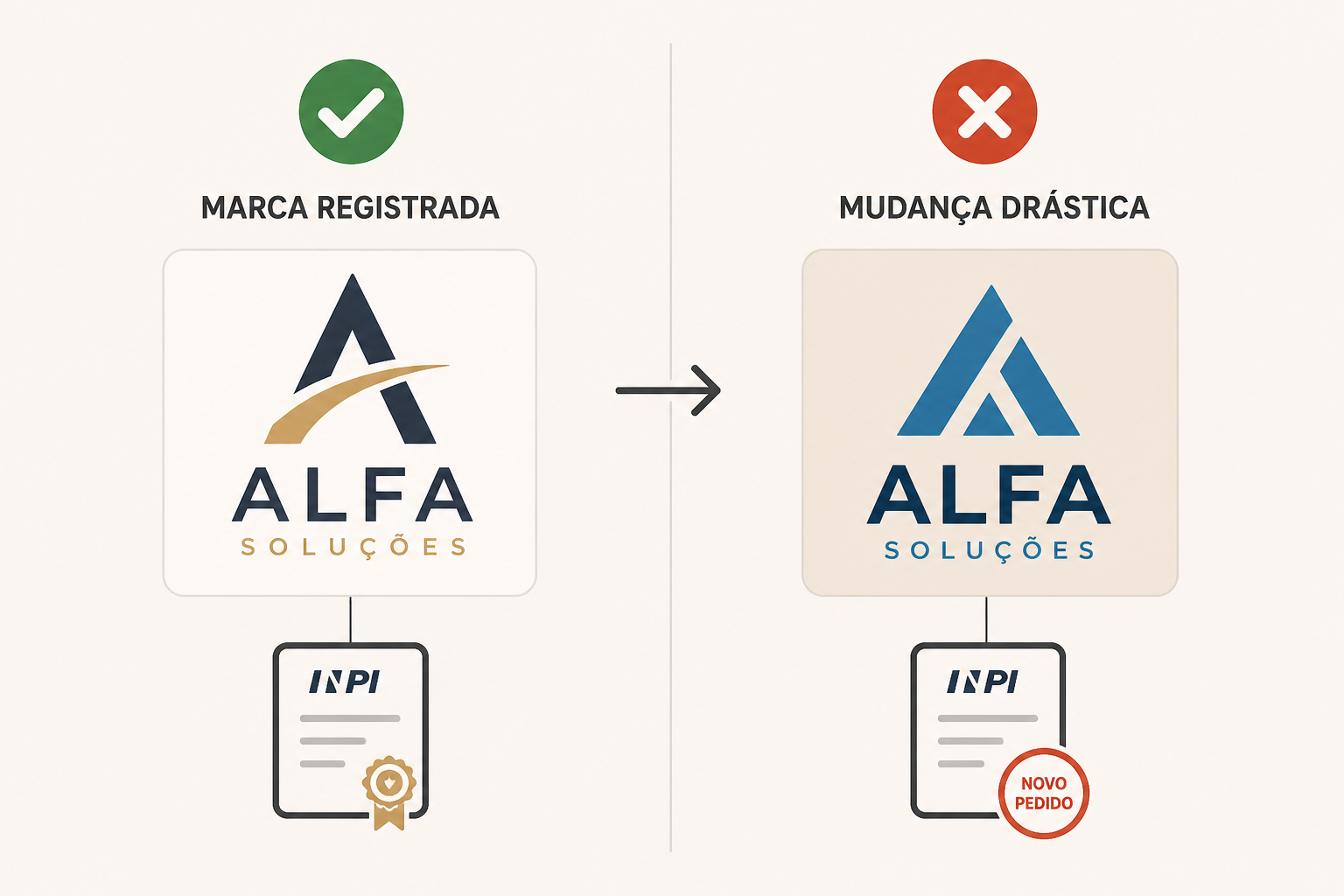 MUDEI MEU LOGOTIPO, PRECISO FAZER UM NOVO REGISTRO NO INPI?