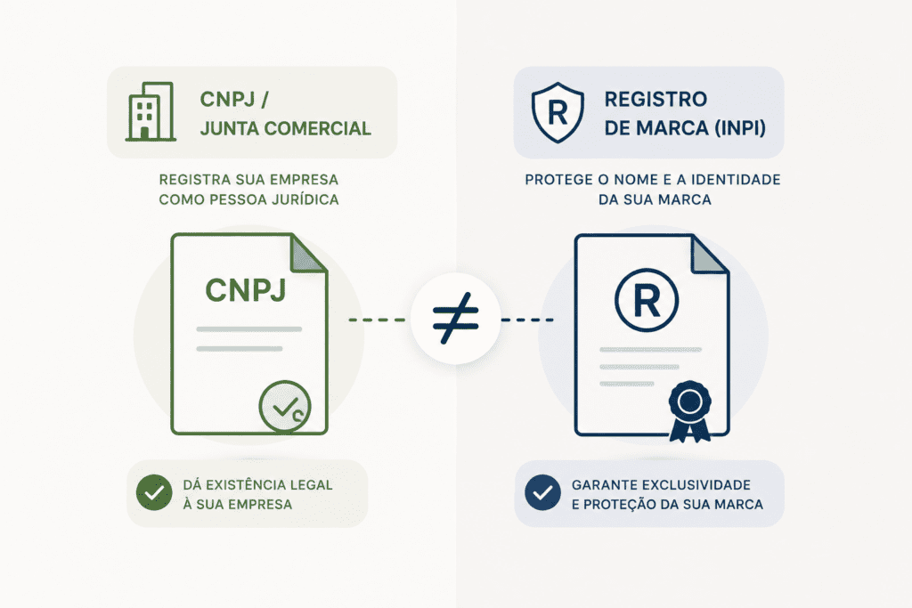 Diferença entre CNPJ e Registro de Marca: seu nome protegido?