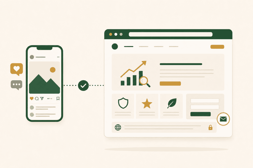 SITE PRÓPRIO OU SÓ INSTAGRAM: ONDE SUA MARCA CONSTRÓI MAIS AUTORIDADE?